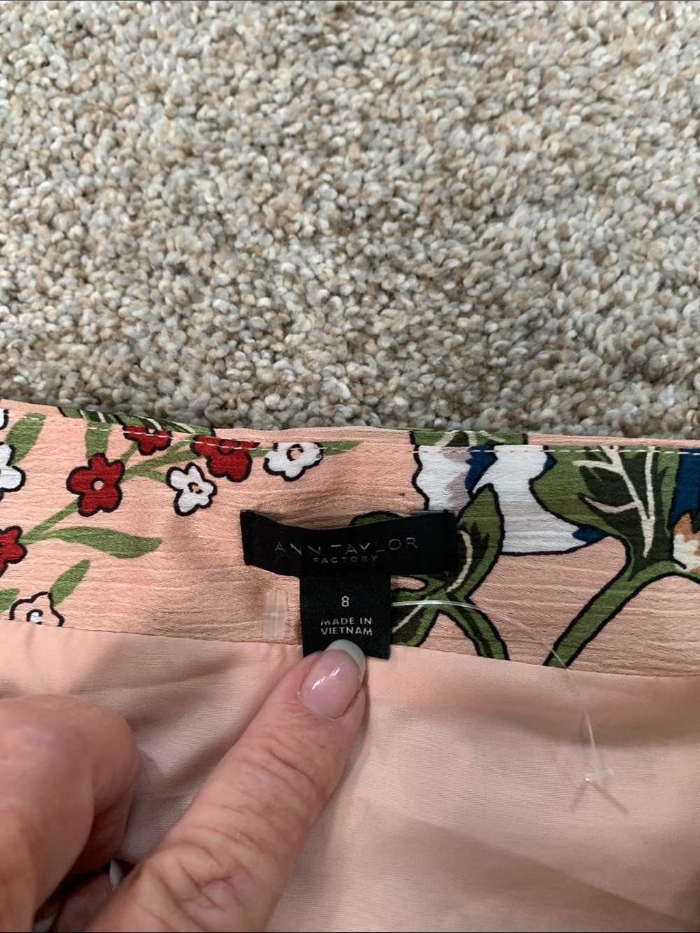 Ann Taylor wrap front sarong skirt - Picture 3 of 6